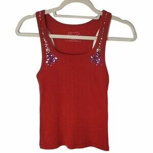 PINK Victoria’s Secret Red Sequins Tank Top